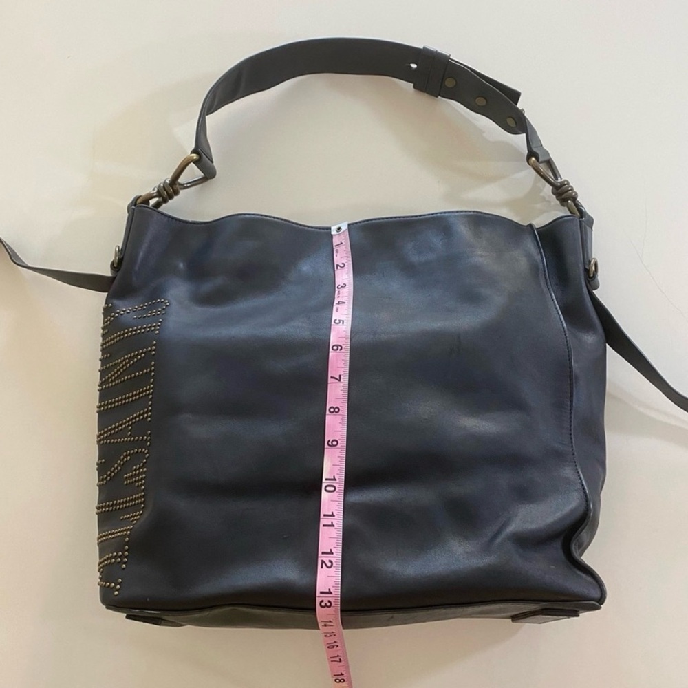 All Saints Nina Studded North-South Leather Tote Bag * Rare!* - Picture 6 of 16